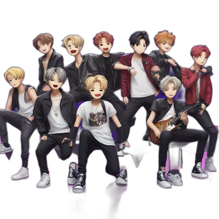 Stray kids in a stage  emoji