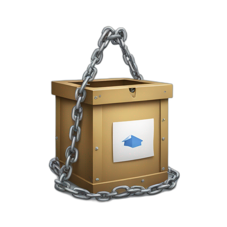 ballot box in chains emoji