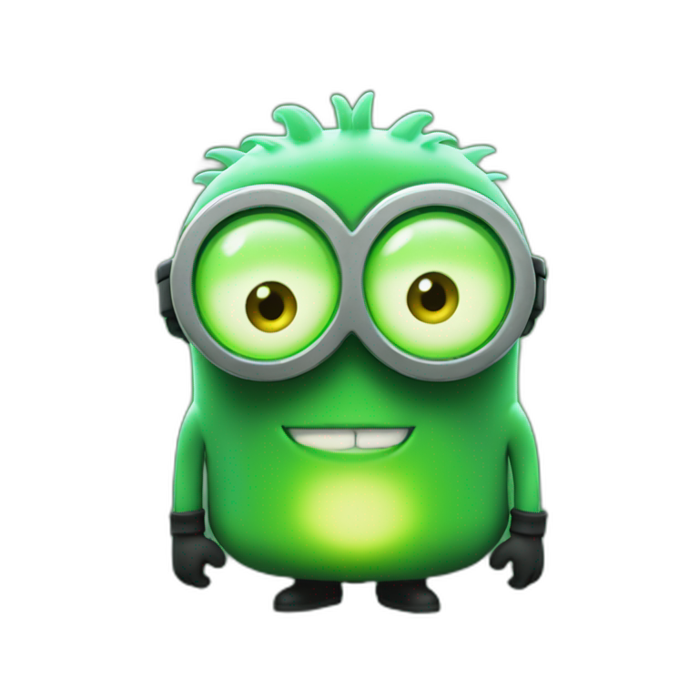 minion glowing green emoji
