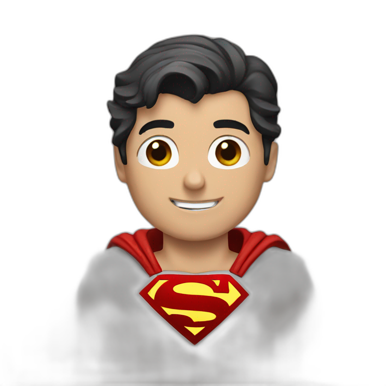 SUPERMAN say hello emoji