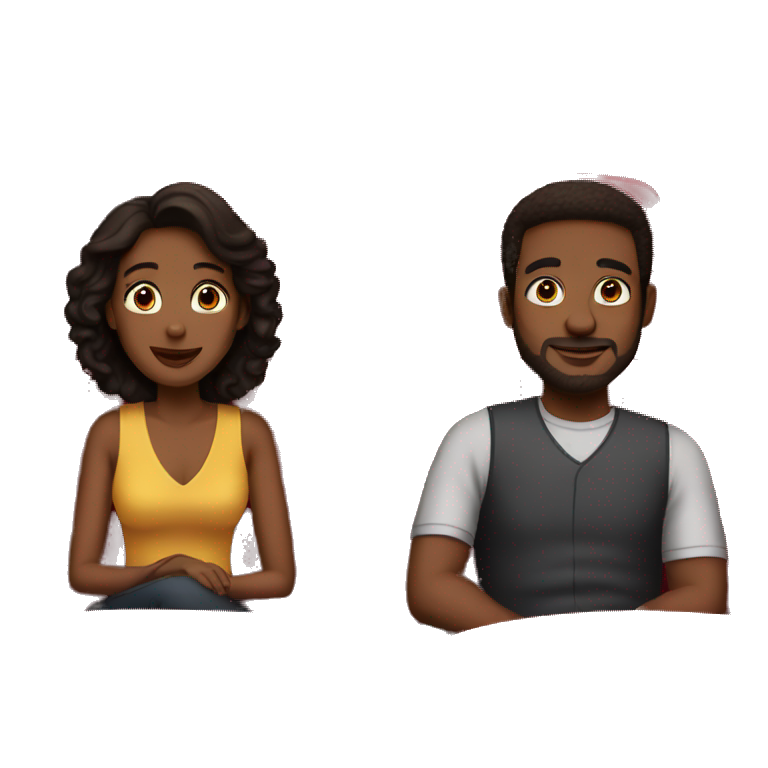 couple sitting in theater emoji