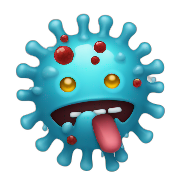 flu virus emoji