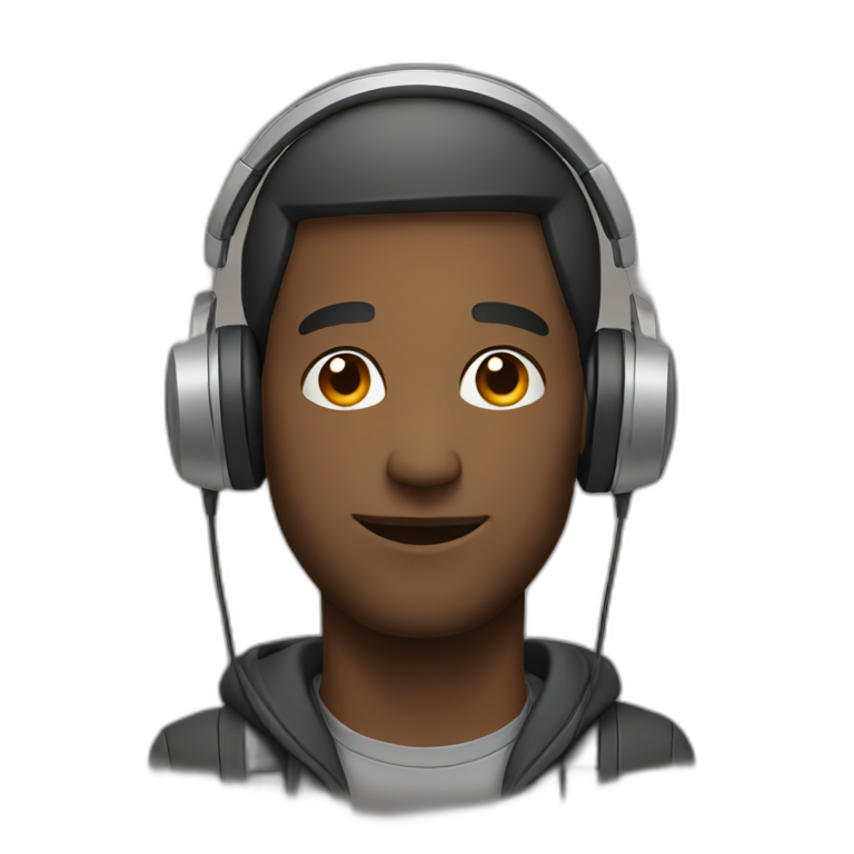 Man with headphones emoji