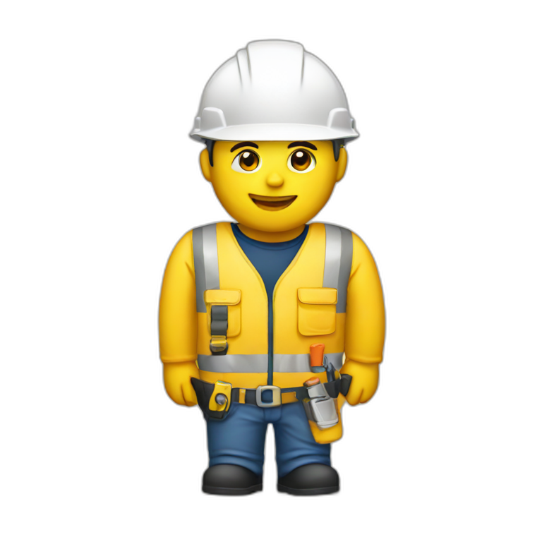 yellow construction worker emoji