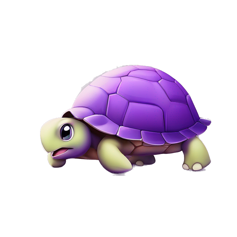 cute purple turtle emoji