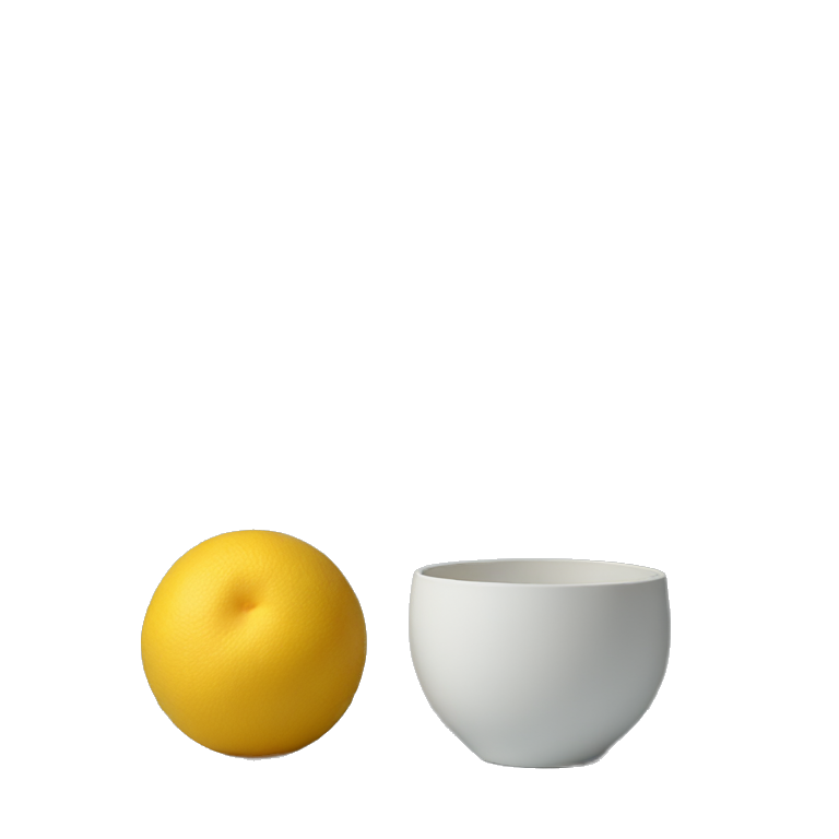 minimalistic round still life photograph emoji