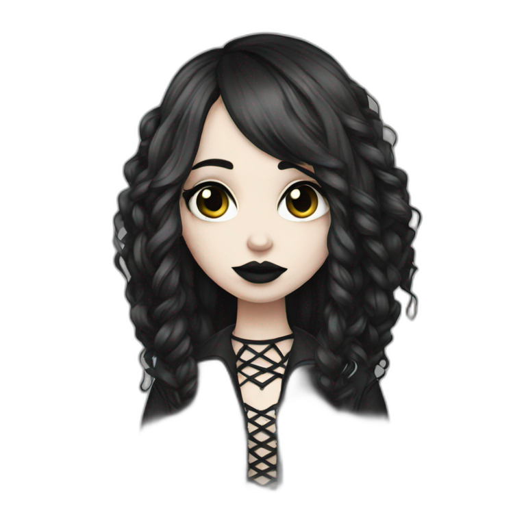 goth girl emoji