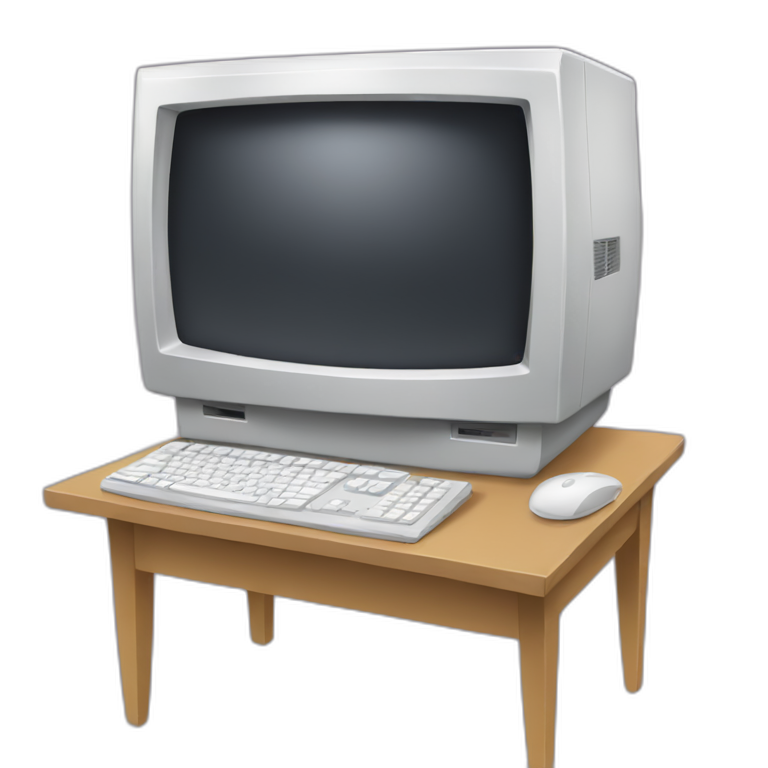 a computer on a computer emoji