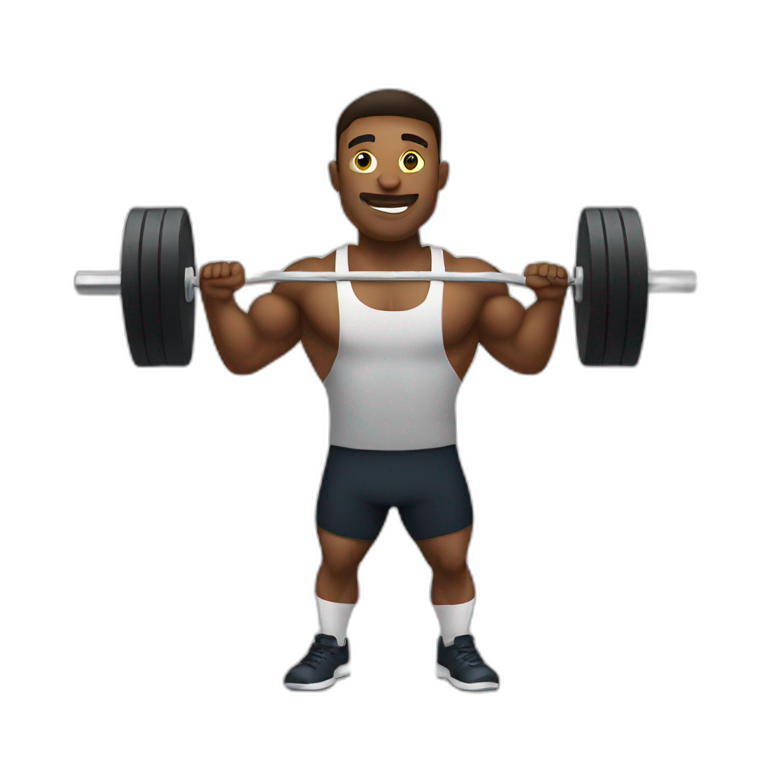 man weightlifter emoji