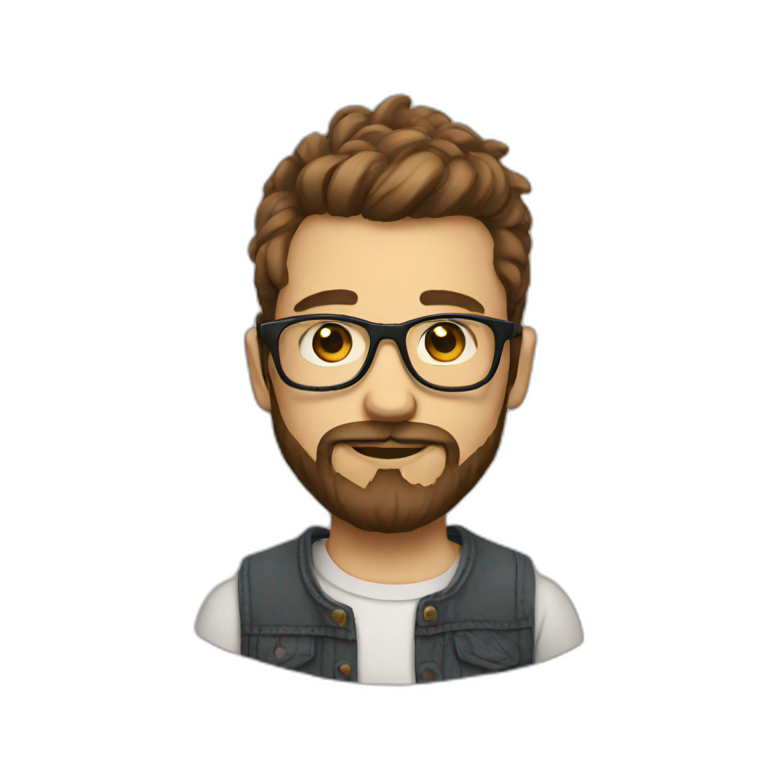 hipster emoji