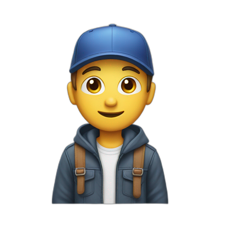 Cap boy emoji