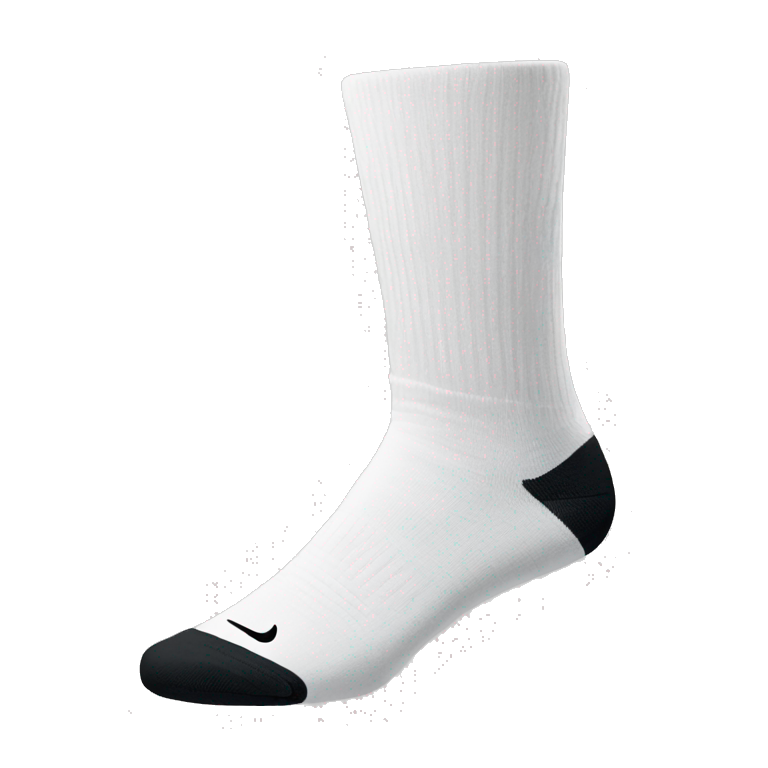 White and black Nike socks emoji AI Emoji Generator