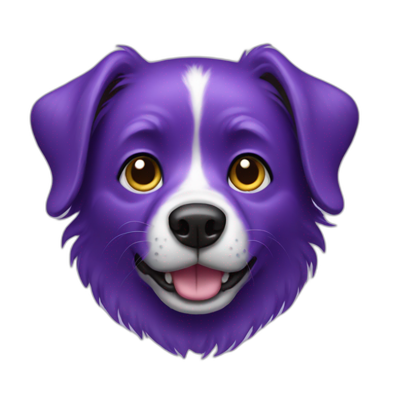 purple dog emoji
