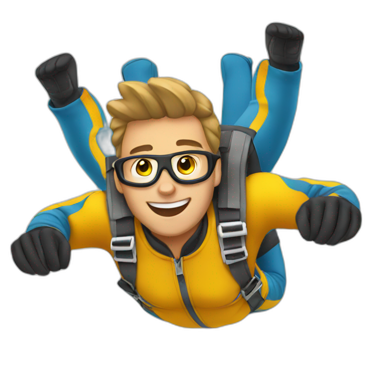 skydiving emoji