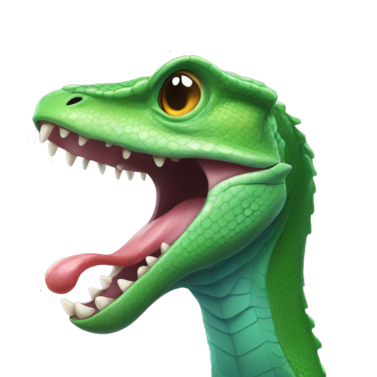 lizard tongue out emoji