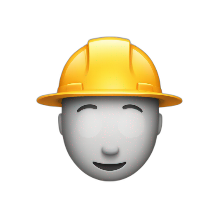 Construction hat emoji