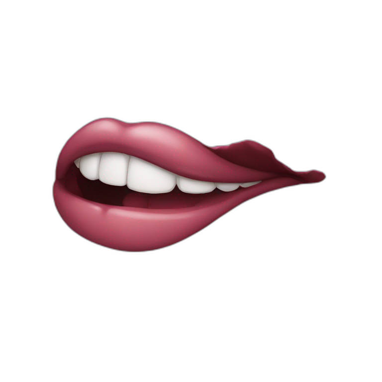 Bite your lip emoji