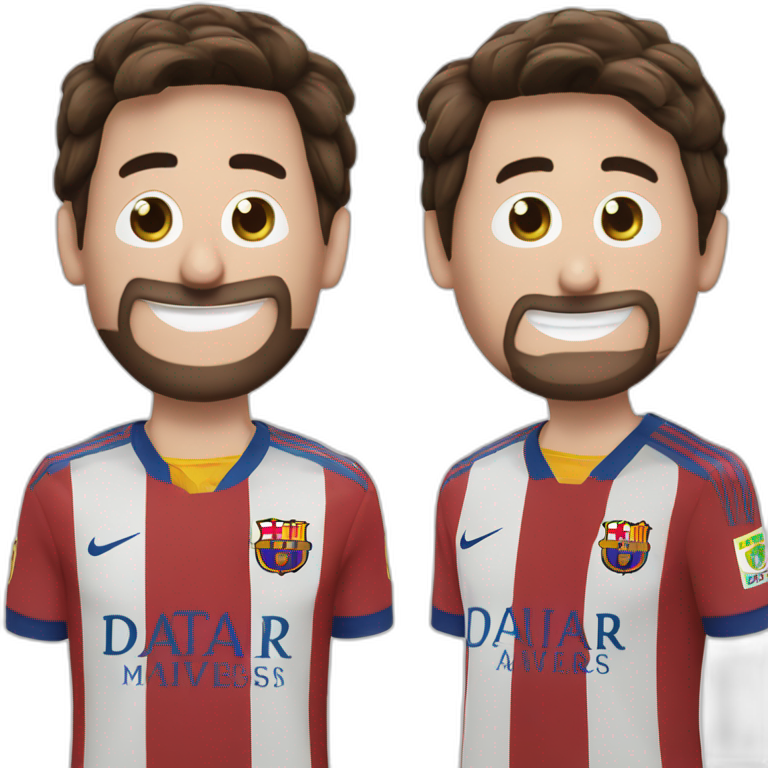 Messi agarrando a Bob esponja emoji