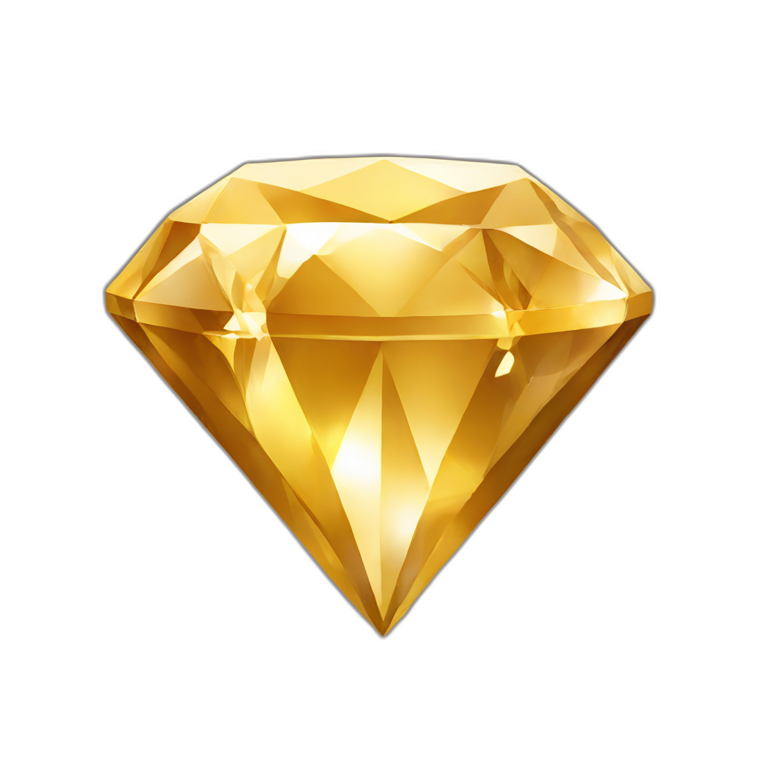 Gold diamond emoji