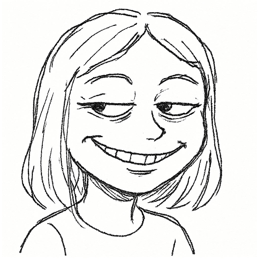 Wojak meme face, smiling with hope, simple line art meme | AI Emoji  Generator