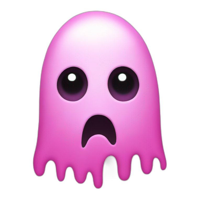 pink ghost emoji