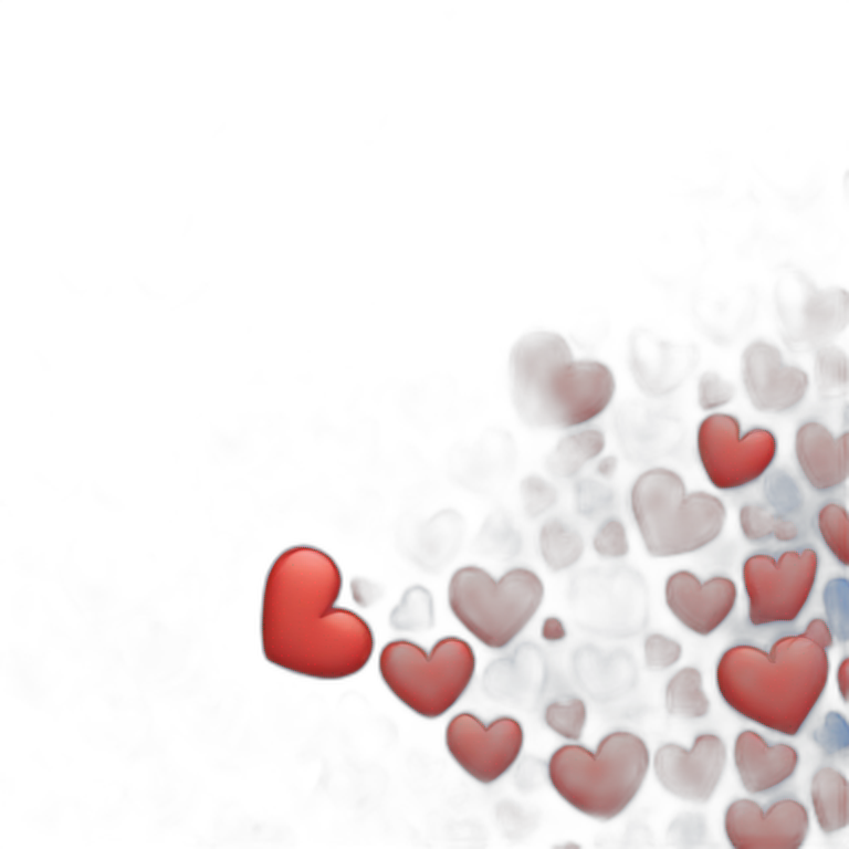 Broken red and blue heart emoji