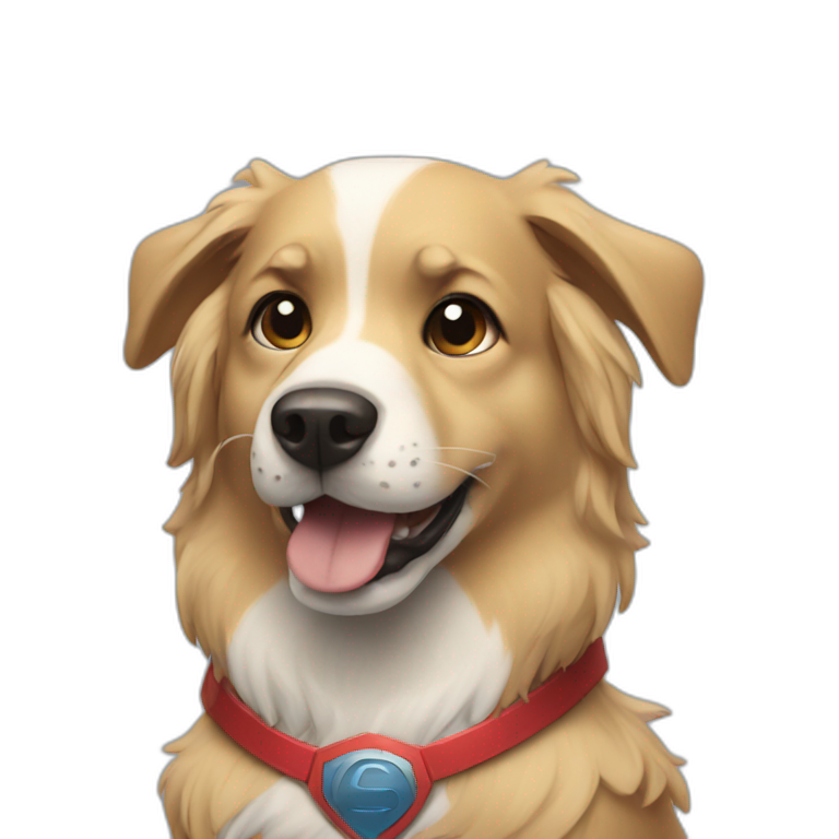 Super hero dog emoji