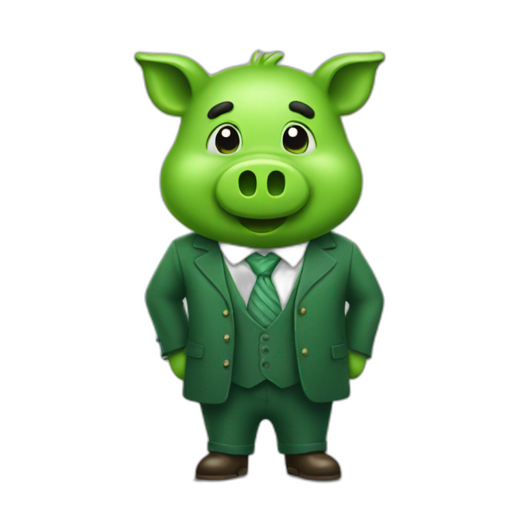 green piggy trader emoji