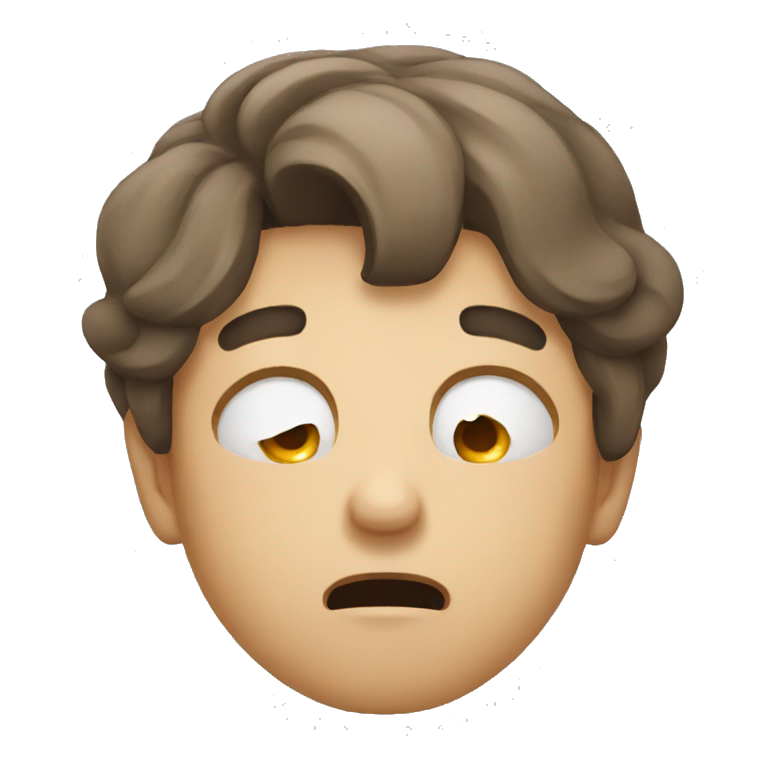 very tired expression emoji
