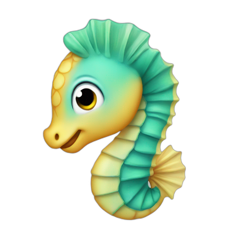 Baby sea horse emoji