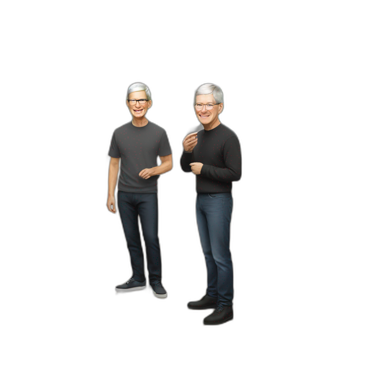Tim Cook at Apple Park emoji