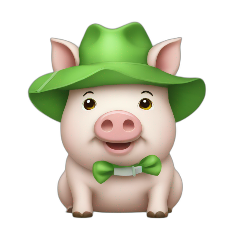 green trader piggy emoji