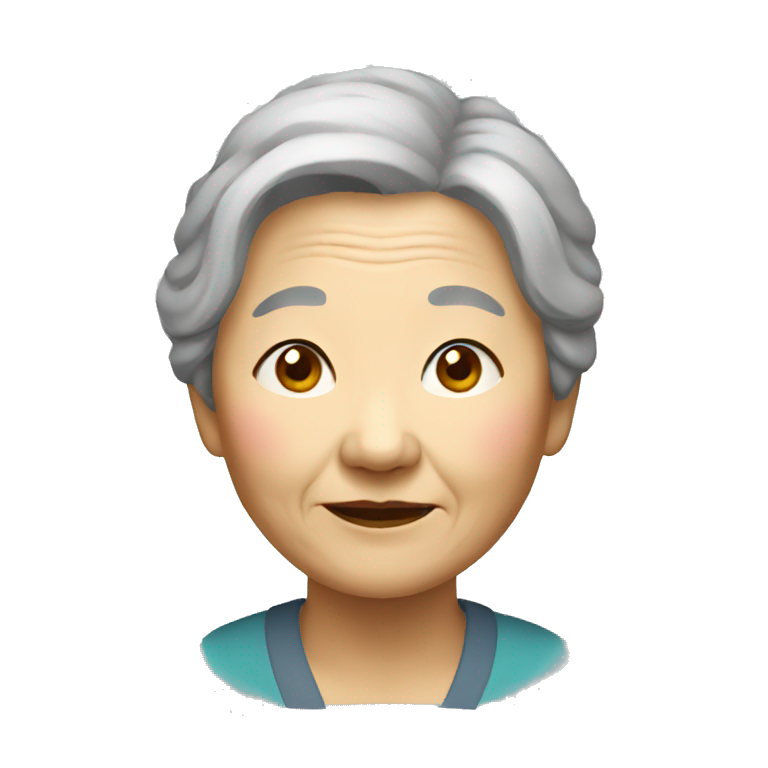 Chinese old woman emoji