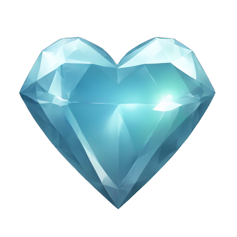 half diamond heart emoji