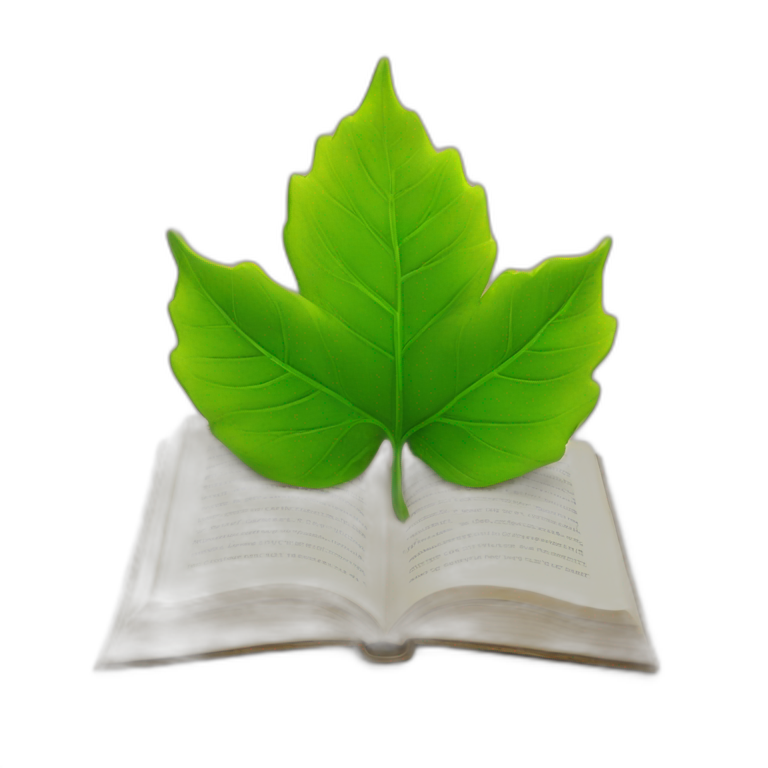 book on leaf emoji
