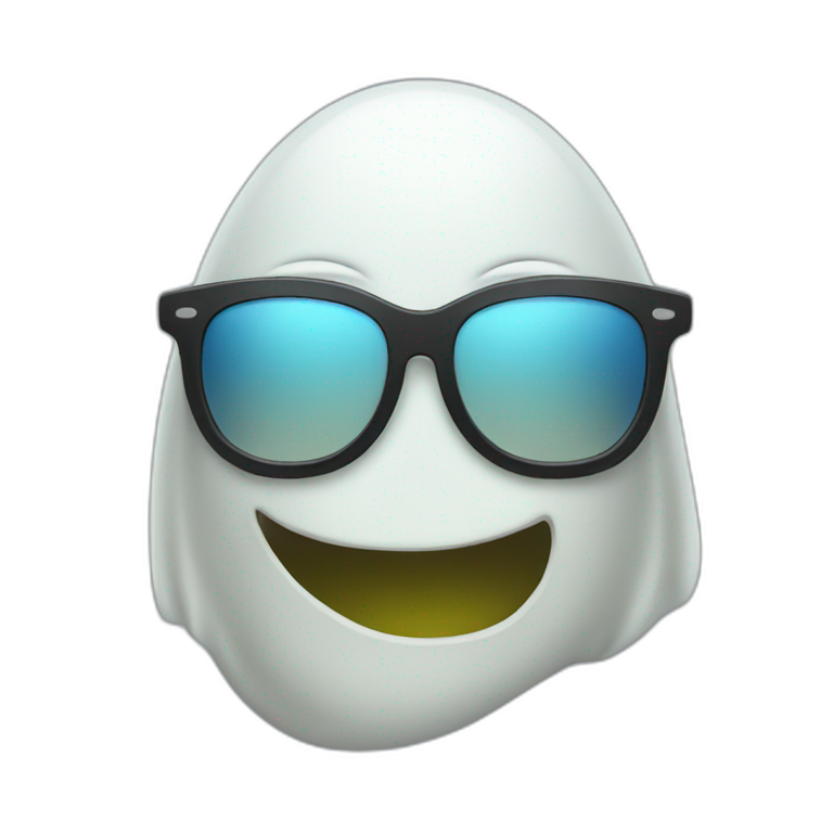 ghost in sunglasses emoji
