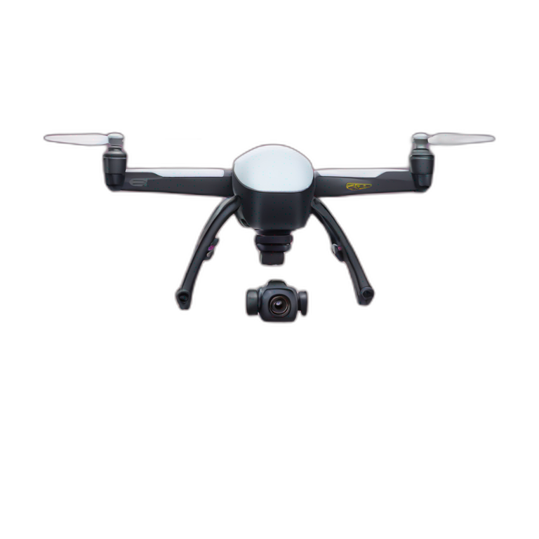 Drone flying above earth emoji