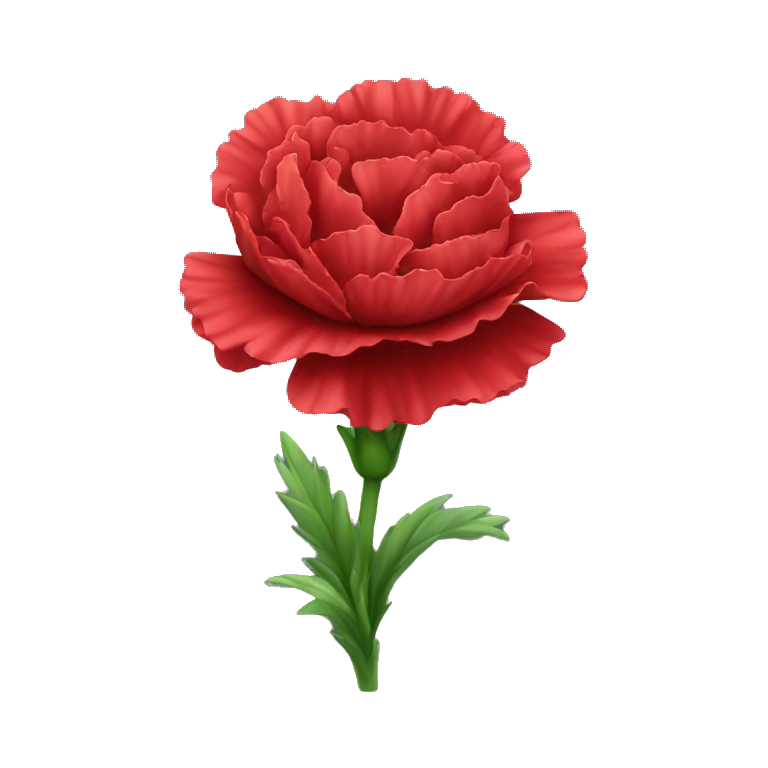 Red Carnation emoji
