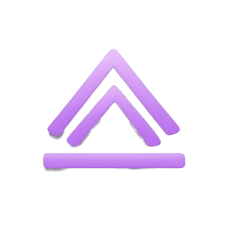 Purple greater than symbol emoji