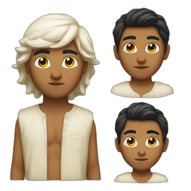 half indian half white boy emoji