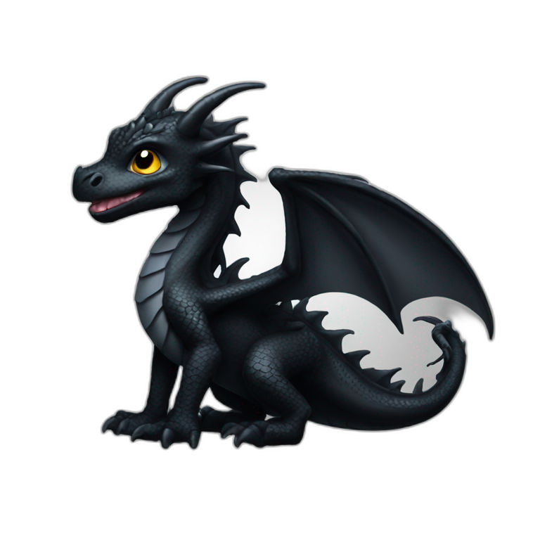 baby black dragon emoji