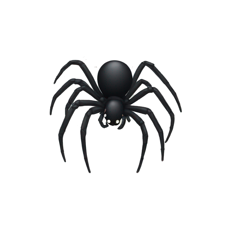 black spider  emoji