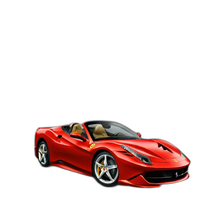 Red car Ferrari emoji