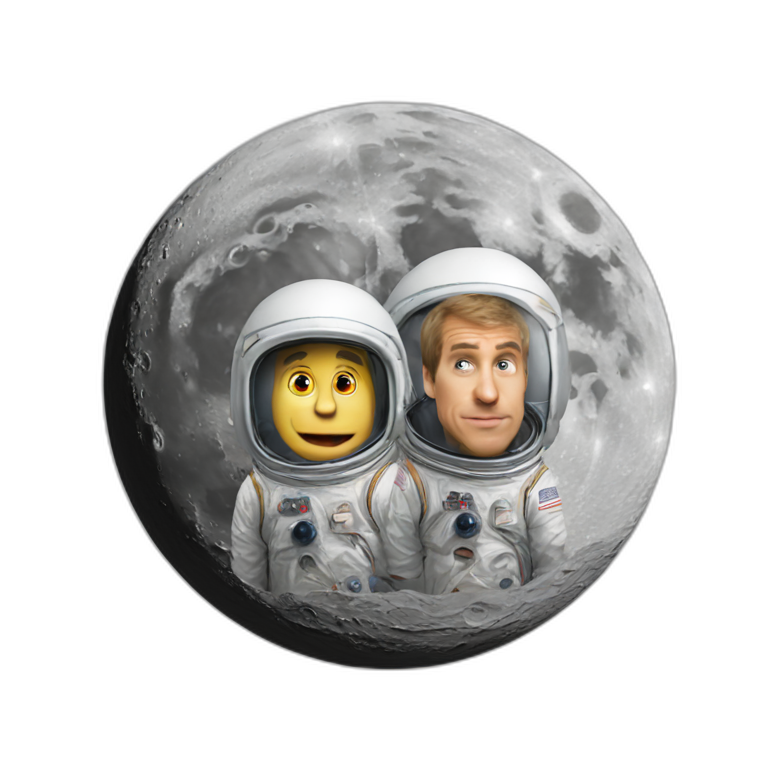 dumb and dumber we landed on the moon emoji
