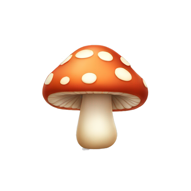 little cute mushroom emoji