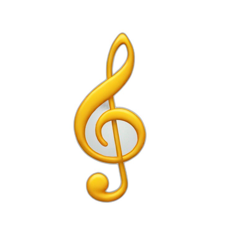 Music note fourth emoji