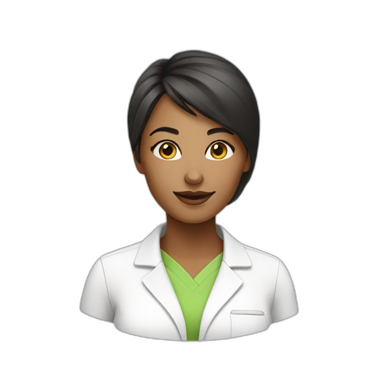 Skincare chemist female emoji