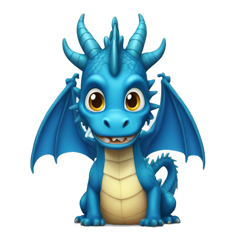 blue dragon iphone emoji