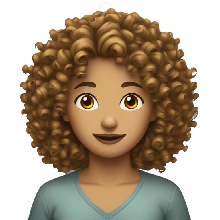 Curly Hair emoji