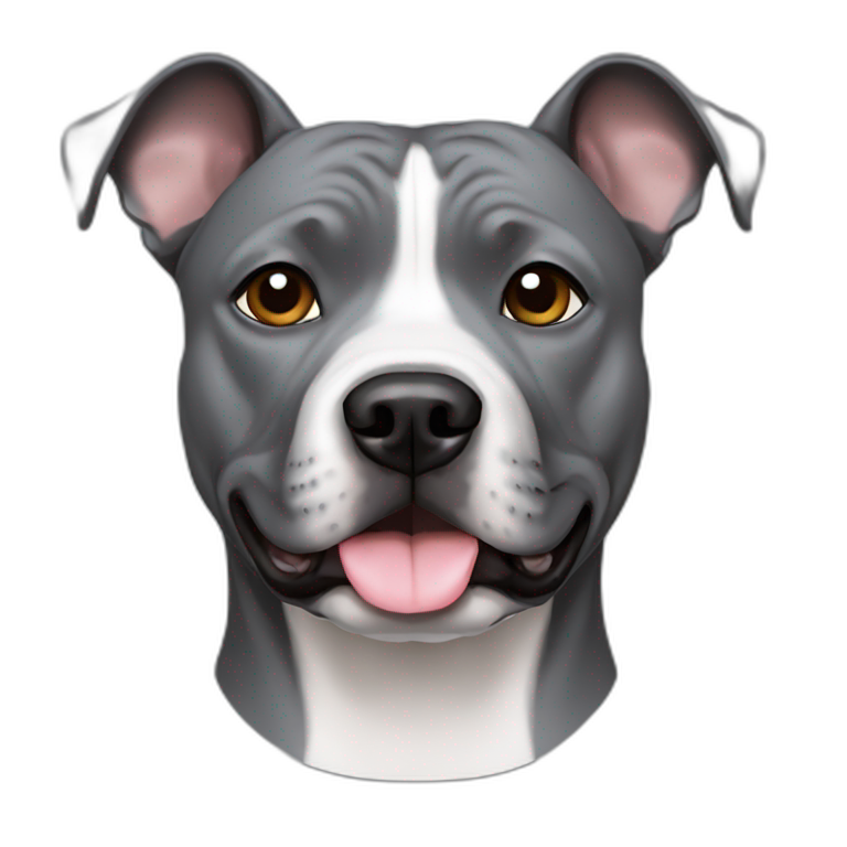 grey staffordshire terrier emoji